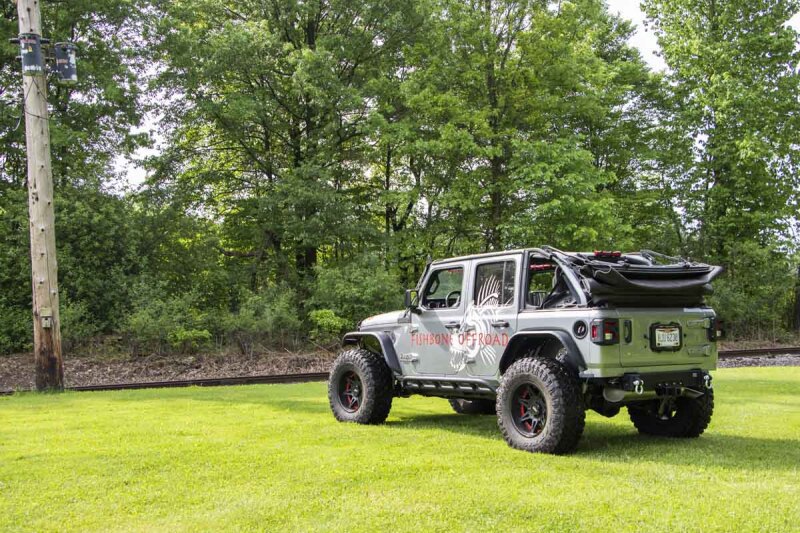Jeep Wrangler Unlimited JLU Rear Bumper - Fishbone Offroad - Bumper Delete - Black - `18-`27